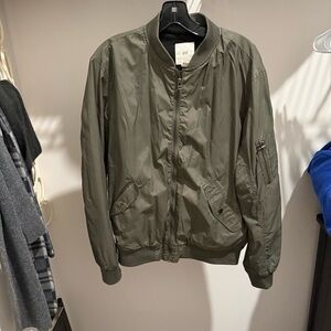 H&M Men's Khaki Bomber Jacket
